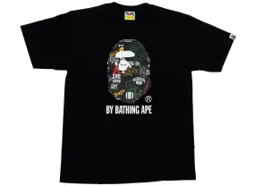 A Bathing Ape Hand Drawn Pattern by Bathing Ape Tee in Black