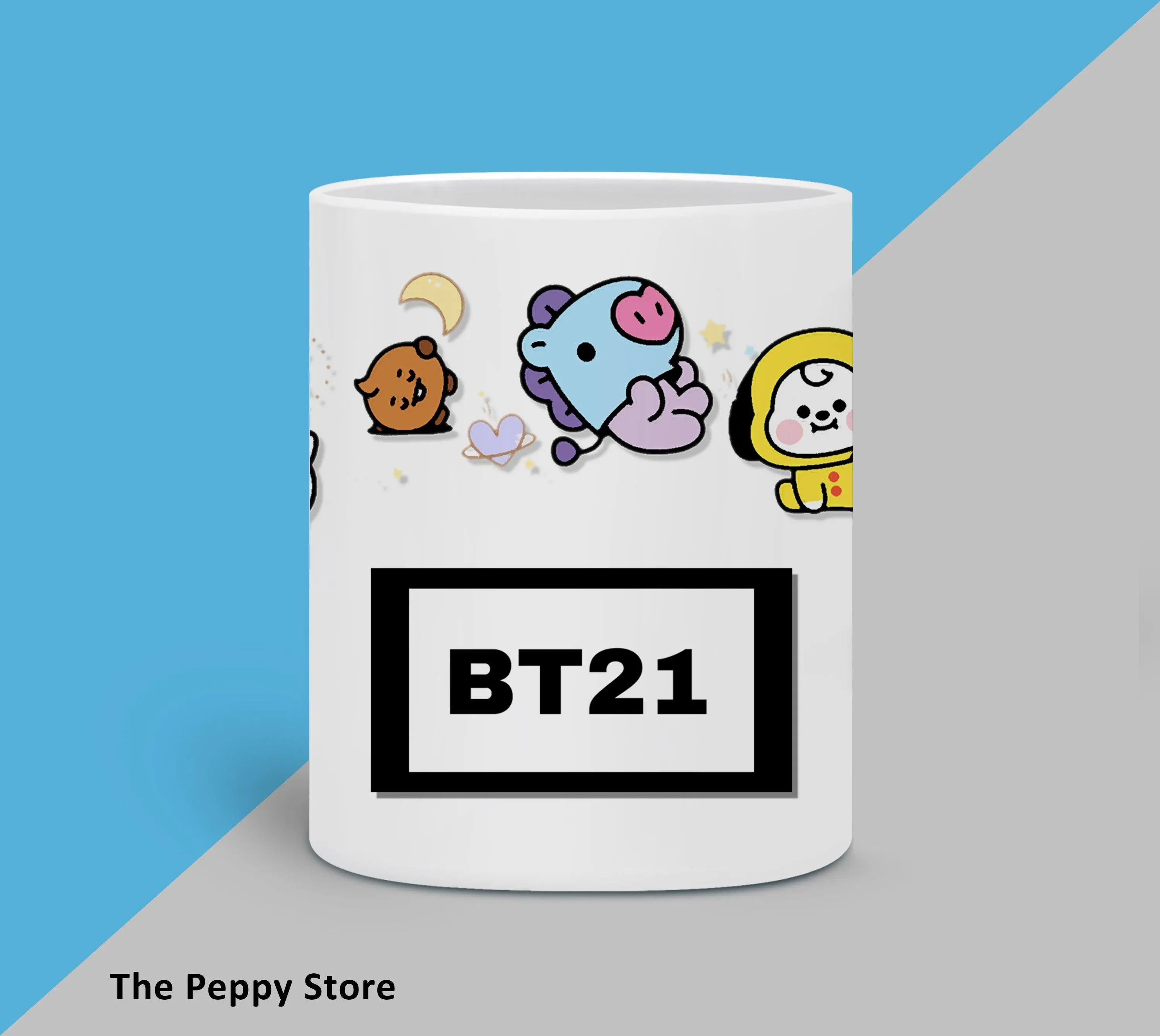 Bt21 Character White Mug