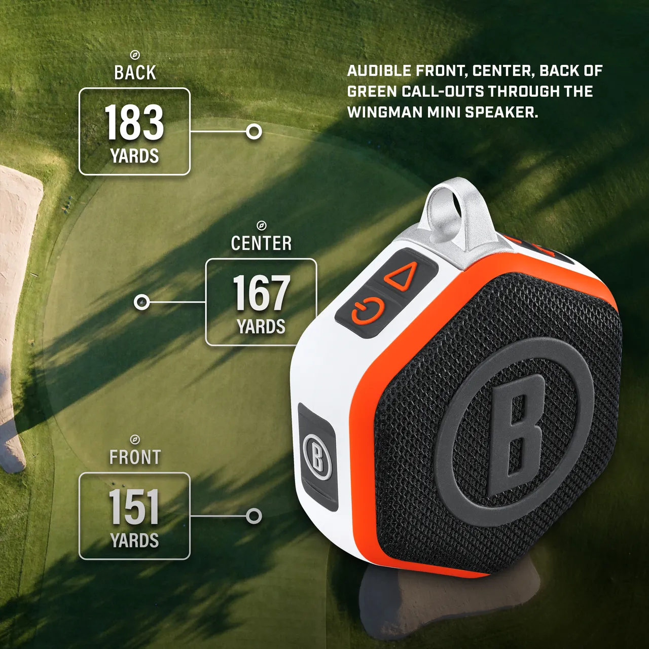 Bushnell Wingman Mini GPS Golf Speaker