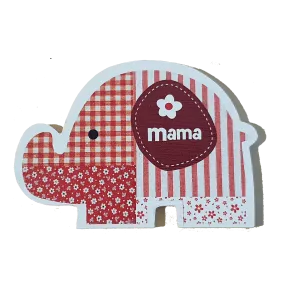 C&F Wooden Mama Elephant Character