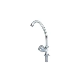 Chrome Finish Goose Neck Tap, 1/2". Water Flow Control - CHGM058