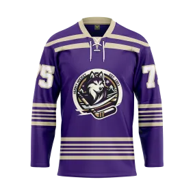 Custom University Of Washington Purple Alternate Replica Jersey