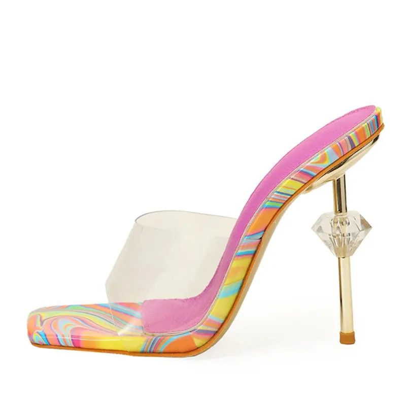 Daring  New Fashion  Strange High Heeled PVC Transparent High Heel