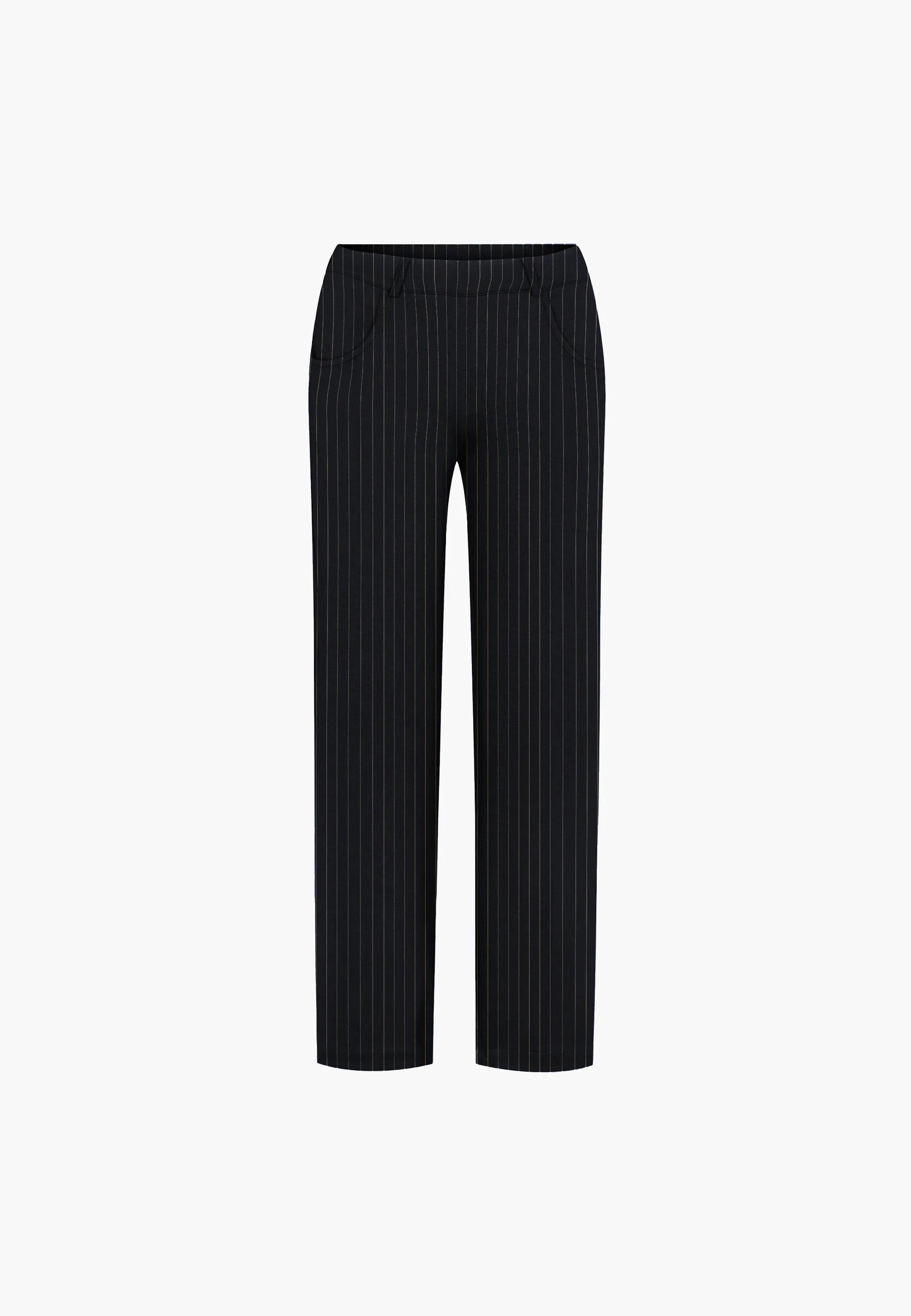 Donna Loose - Medium Length - Black Stripe Brushed