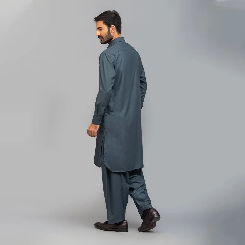 Estate Blue Shalwar Kameez