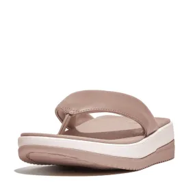 FitFlop Surff Leather Sandals - Beige