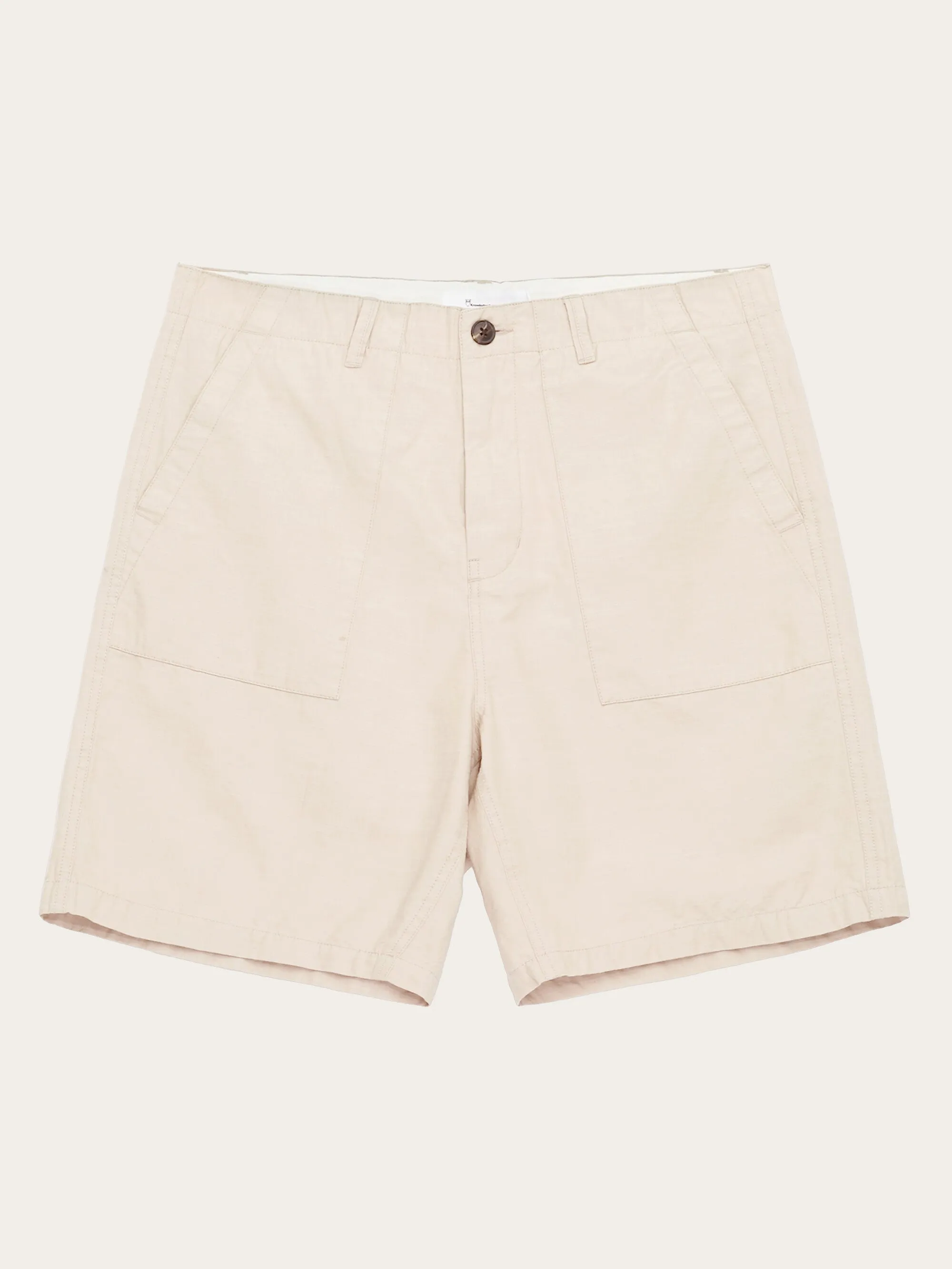 FLINT wide slub yarn shorts - GOTS/Vegan - Light feather gray