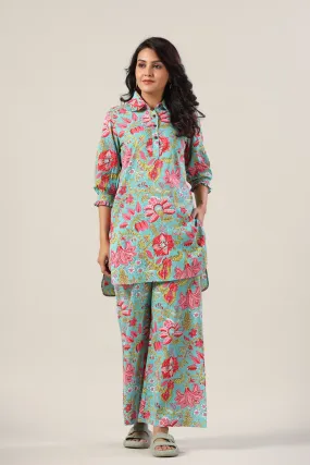 Jaal on Blue Collared Lounge Co-ord Set