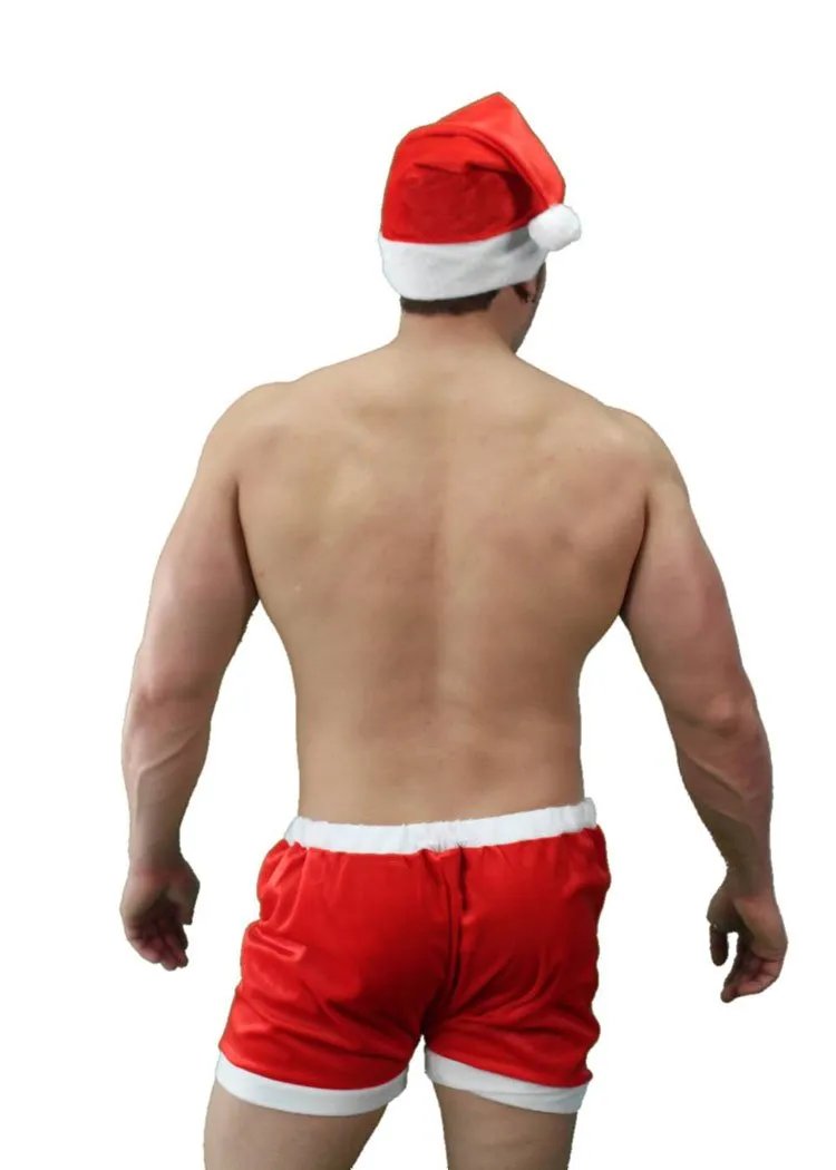 Man's Holiday Boxer Set Sexy Santa for Men