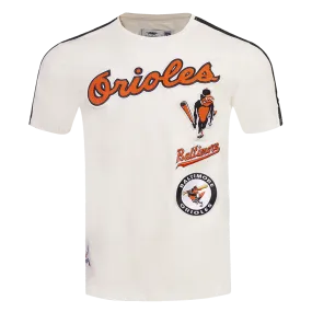 MLB BALTIMORE ORIOLES RETRO CLASSIC MEN'S STRIPED TOP (EGGSHELL/ BLACK)