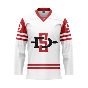 SDSU White Sublimated Replica Jersey Customized